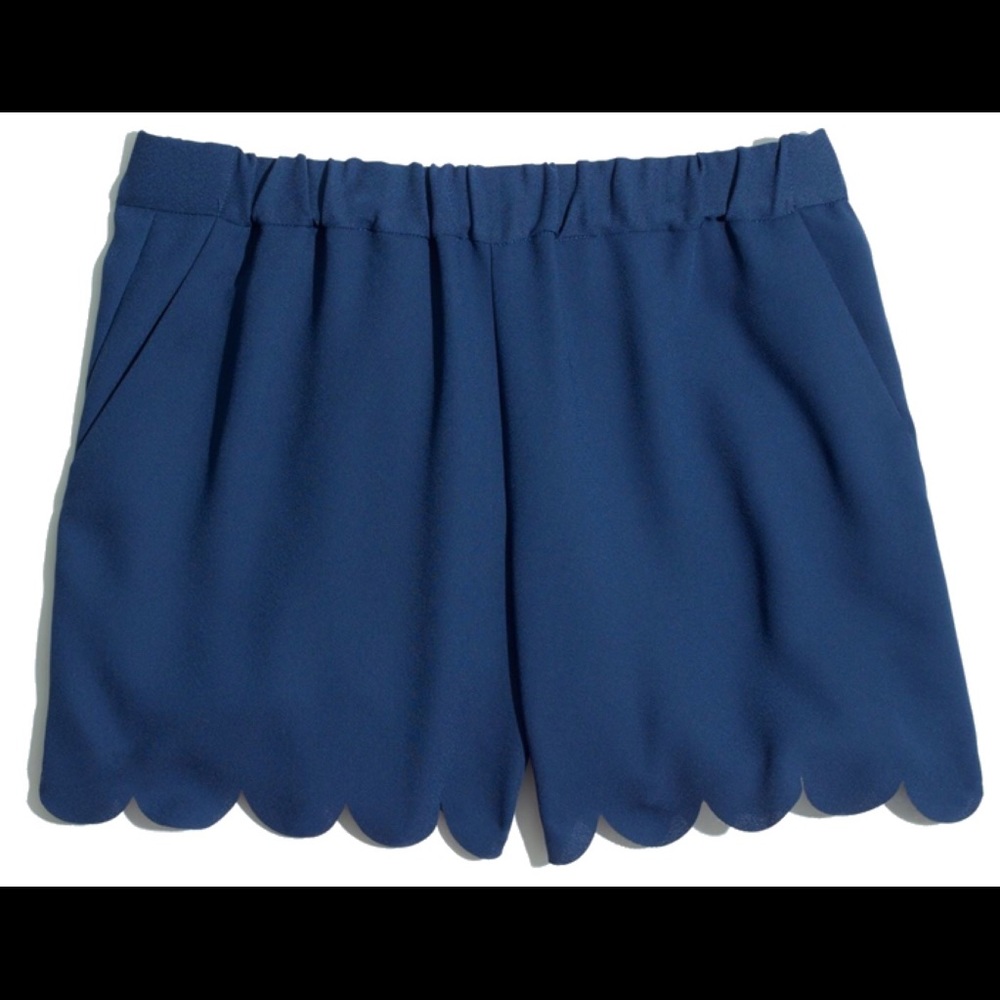 Madewell Scallop-hem Pull-on Shorts